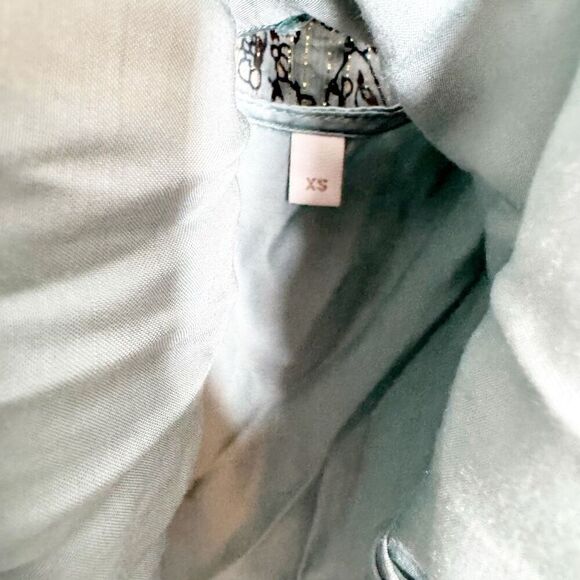 Cleobella Loretta Iris Floral Print Chiffon Puff Sleeve Blouse Women’s Size XS - Picture 13 of 14